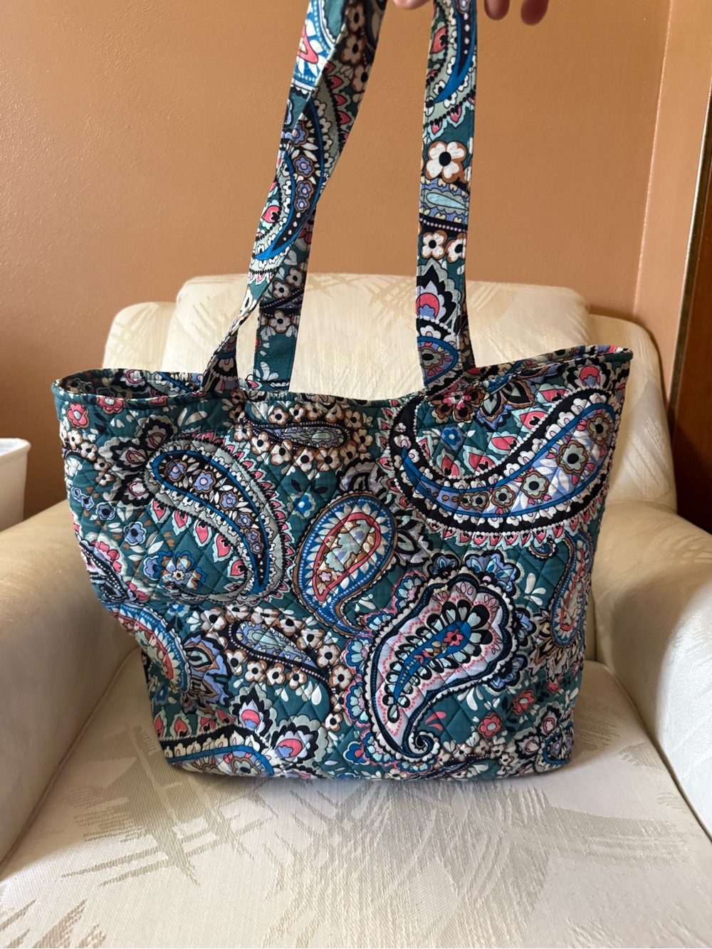 Quilted Tote Bag - Vera Bradley Style